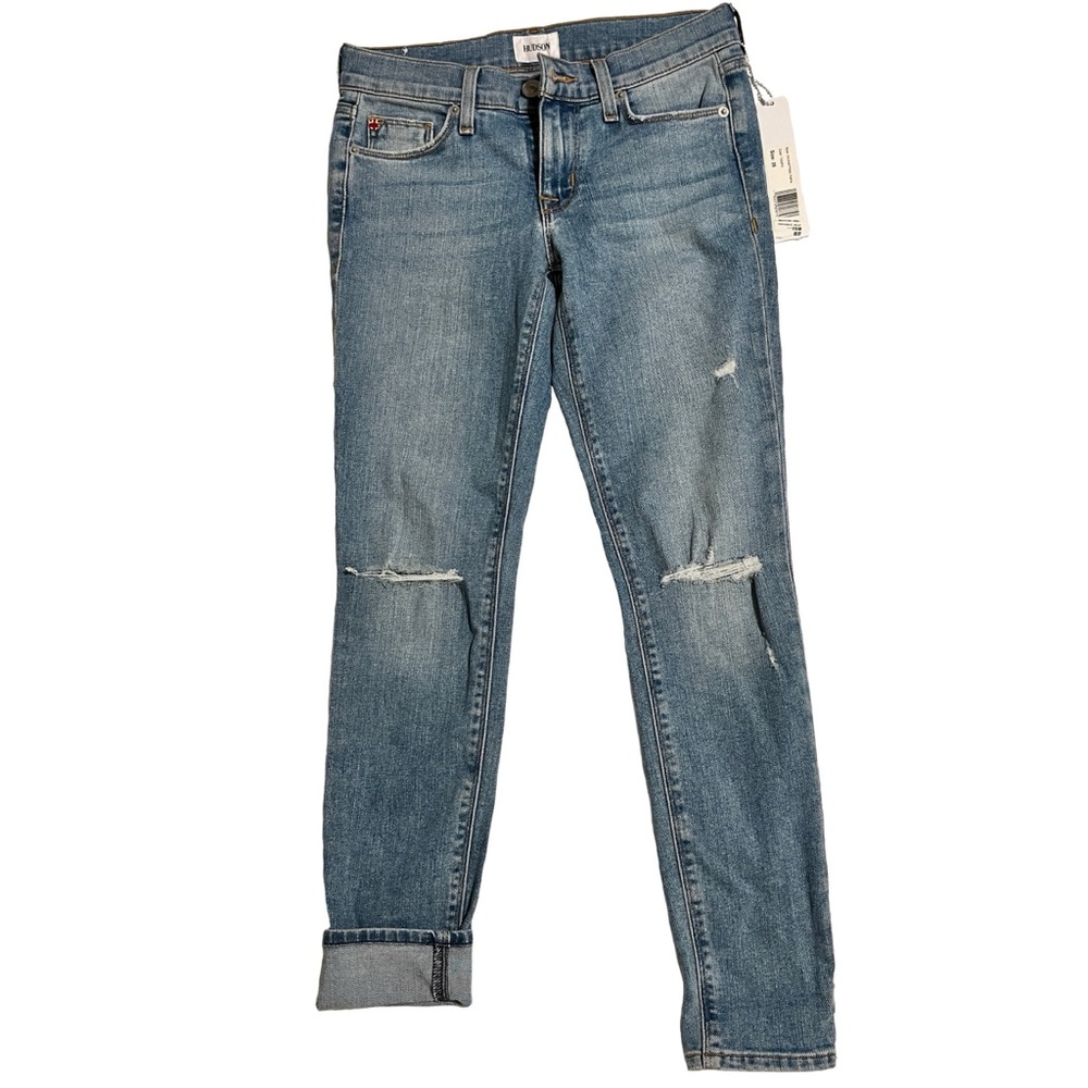 Hudson Krista Super Skinny Distressed light wash Jeans NWT Sz25